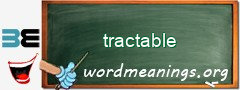 WordMeaning blackboard for tractable